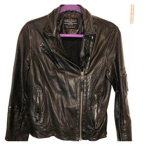 All Saints Genuine Leather biker jacket